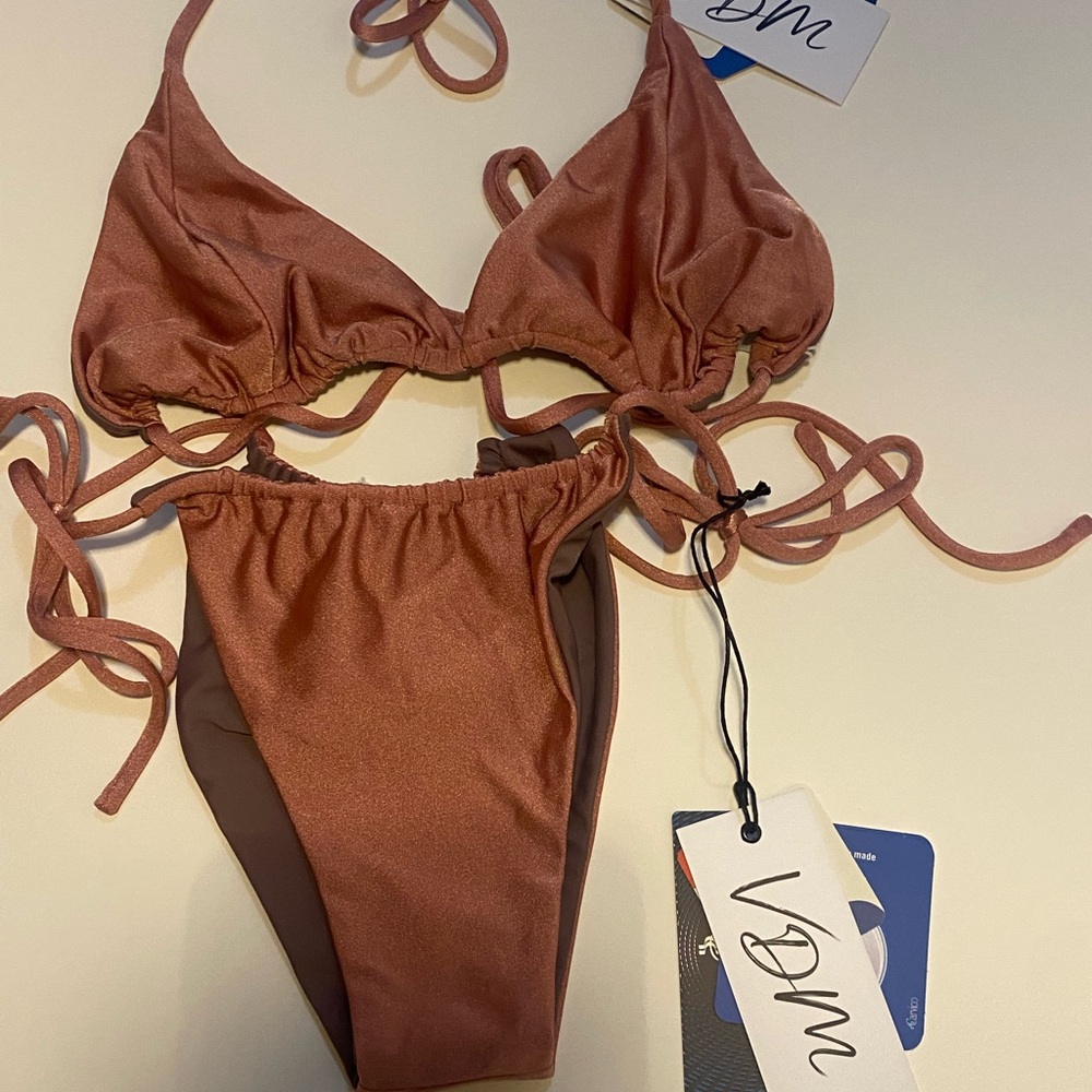 VDM Rust Bikini Set NWT XL Top & M Bottom